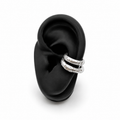 EARCUFF DOBLE PLATA 925