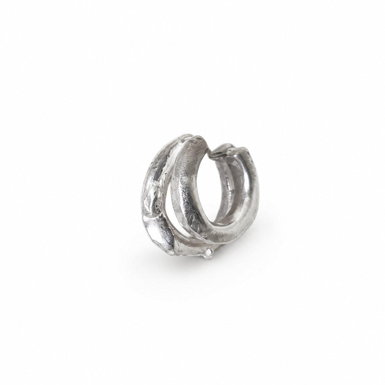 EARCUFF DOBLE PLATA 925